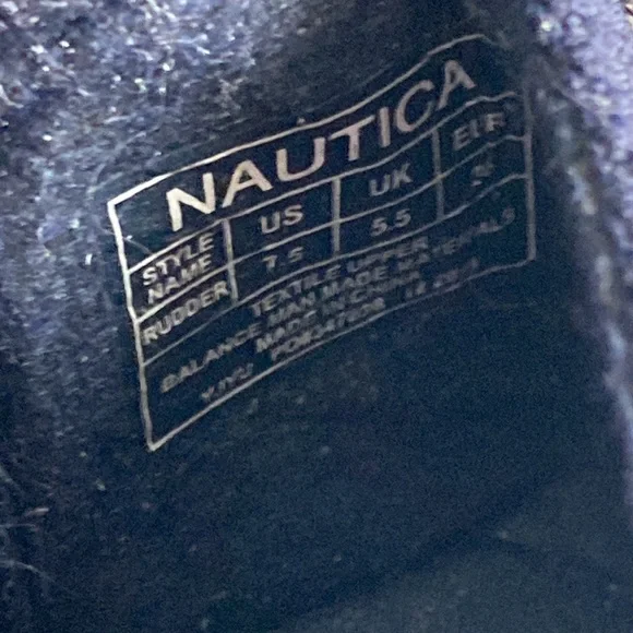 Nautica Navy Blue Knit Espadrilles Flats - Picture 10 of 10